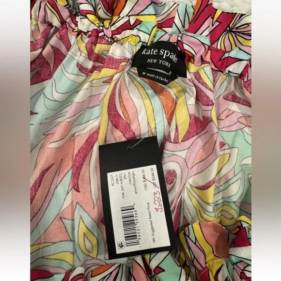 Kate Spade Anemone Floral Off the Shoulder Dress, M, NWT - Picture 4 of 4